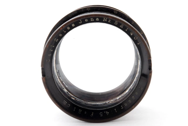 [ As-Is Antik ] ] Carl Zeiss Jena Tessar f4.5 21cm 210mm Messing Lauf Linse