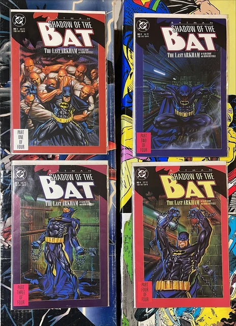 Batman: Shadow Of The Bat #1, 2, 3 & 4 Lot of 4 DC Comics 1992 The Last Arkham