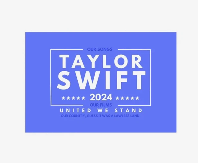 TAYLOR SWIFT 2024 President Flag For Taylor Swift Concert, Soft Silk