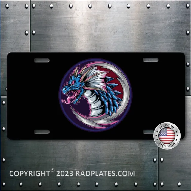 Psychedelic Dragon Vanity Aluminum License Plate Tag NEW