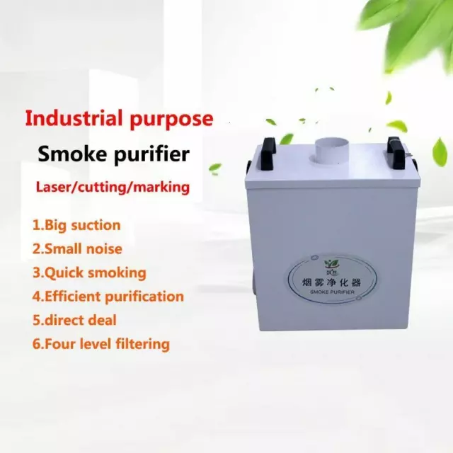 Estrattore fumi aria pura 220 V purificatore fumo per incisione laser CO2 80W