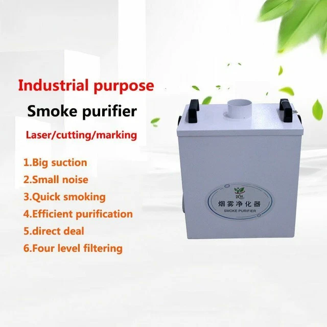 Estrattore fumi aria pura 220 V purificatore fumo per incisione laser CO2 80W