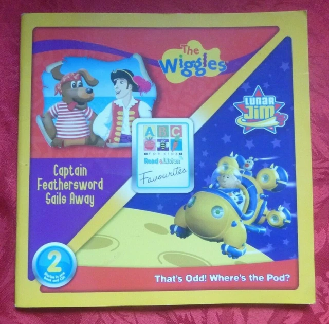 THE WIGGLES BOOK - Captain Feathersword Sails Away & Luna Jim $1.30