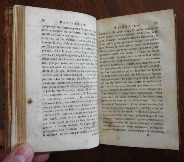Life of Belisarius Byzantine General Justinian I 1793 Marmontel leather book 3