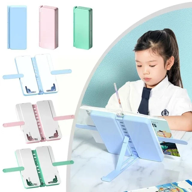 Support de Livre pour la Lecture, Support de Lecture, Pliable, Portable, Bords Ronds, ABS Résistant aux Rayures, Support de Livre pour Bibliothèque