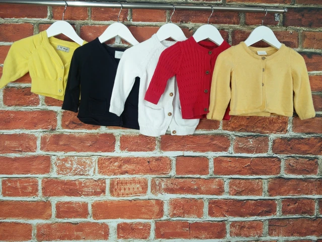 Baby Girls Bundle Aged 6-9 Months Next Zara M&S Cardigan Shrug Set Winter 74Cm