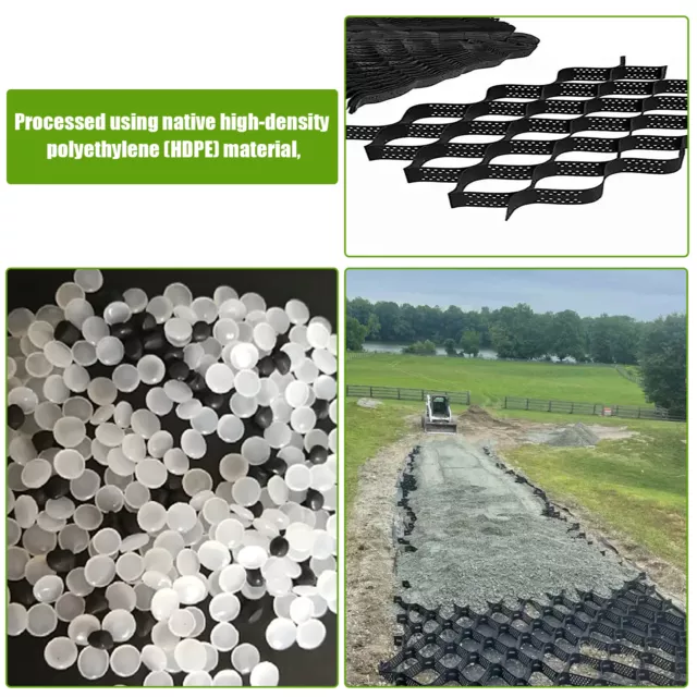 15㎡ Gravel/Grass Grid Paver Base Greenhouse Deck Path Turf Lawn Shed Mat Garden