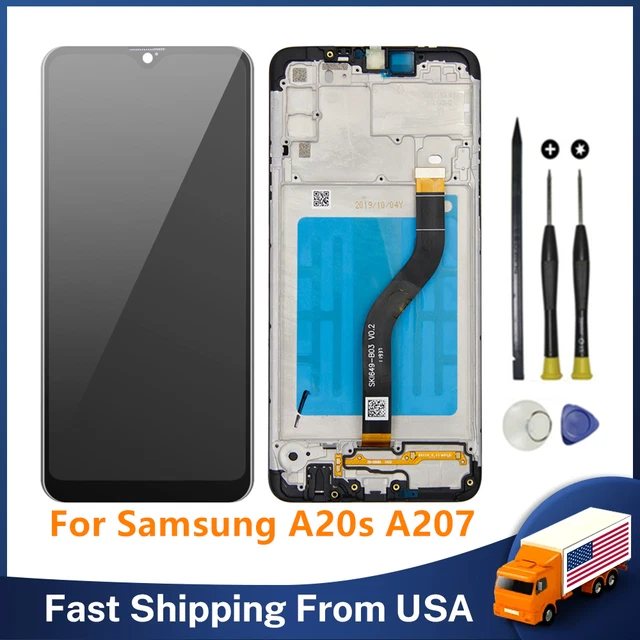 For Samsung Galaxy A20S A207 LCD Display Touch Screen Digitizer Frame Replace US