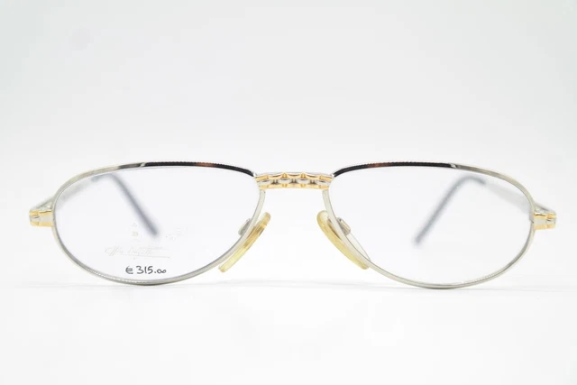 Lunettes Vintage DESIGNER Demi-Monture - Couleur Blanc Argent Noir - Neuf Sans Étiquette