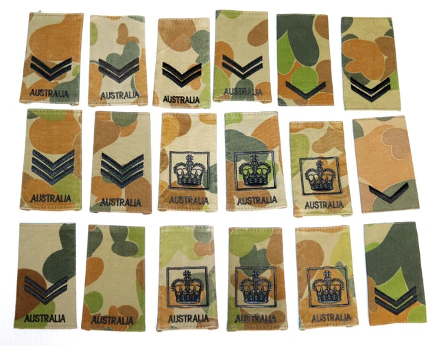 1980'S-90'S AUSTRALIAN ARMY ,a Mixed Collection of DPCU Epaulette Rank ...