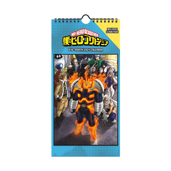 TRENDS INTERNATIONAL 2024 My Hero Academia Mini Poster Calendar w 12.
