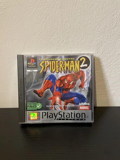Jeu PS1 Spider-Man 2 : La Revanche D'Electro – Version PlayStation 1, Bon état, Boîtier Français