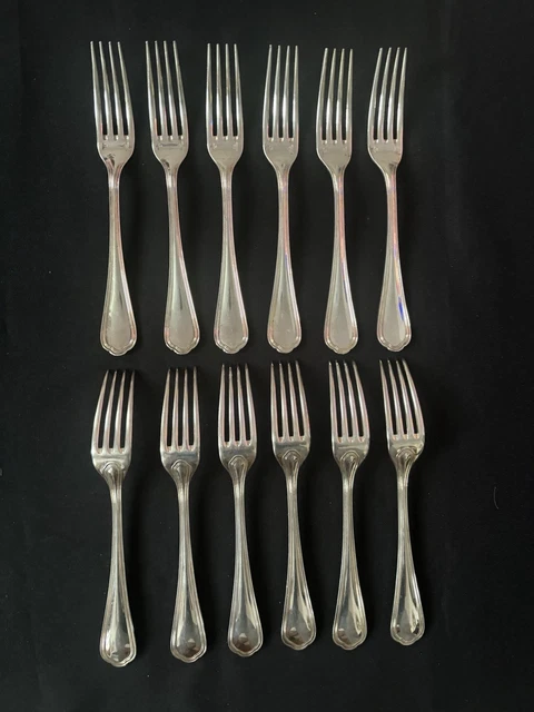Suite de 10 fourchettes Christofle modèle Spatours - Arts de la table