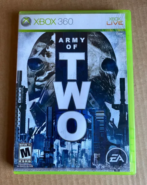 Army of Two (Microsoft Xbox 360, 2008) Complete Manual CIB