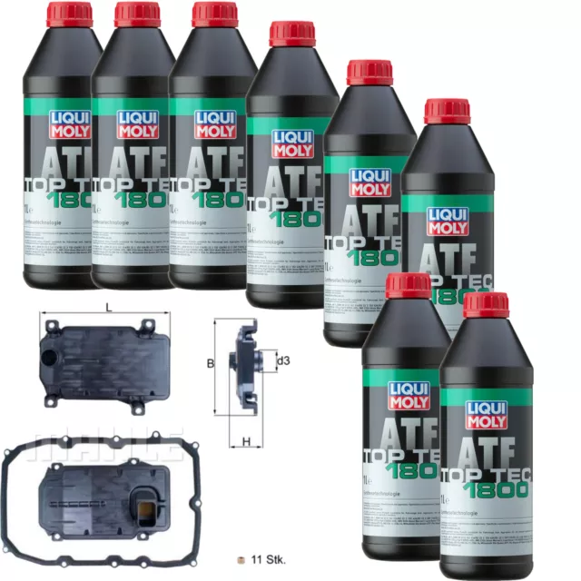 Liqui Moly Top Tec Atf 1800 8L Mahle Filtre à Huile de Transmission pour VW