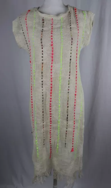 Anthropologie Corey Lynn Calter Midi Dress Womens XS Petite Mesh Cream New $188