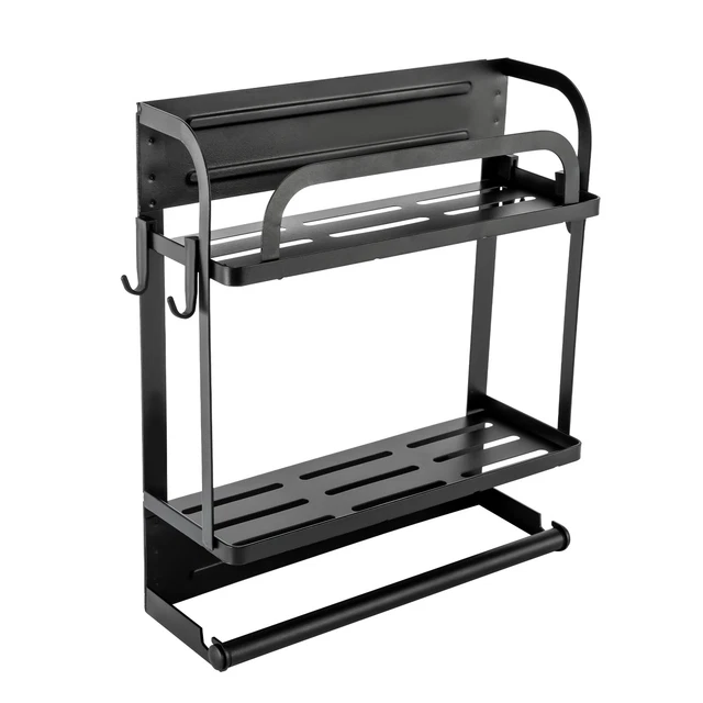 Frigorifero scaffale sospeso scaffale magnetico scaffale da cucina scaffale per spezie con supporto a rulli