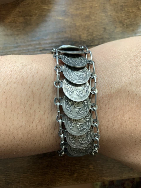 Pulsera Moneda Papal De Colección Medalla Papa Juan XXIII Giovanni Plata Vaticano Italia