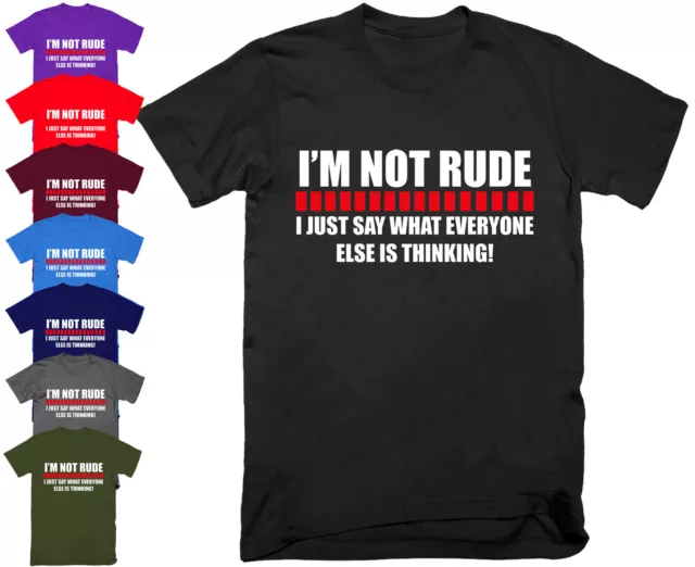 Mens Im Not Sarcastic T Shirt Top Funny Rude Sarcastic Joke Novelty S - 5Xl  £9.99 - Picclick Uk