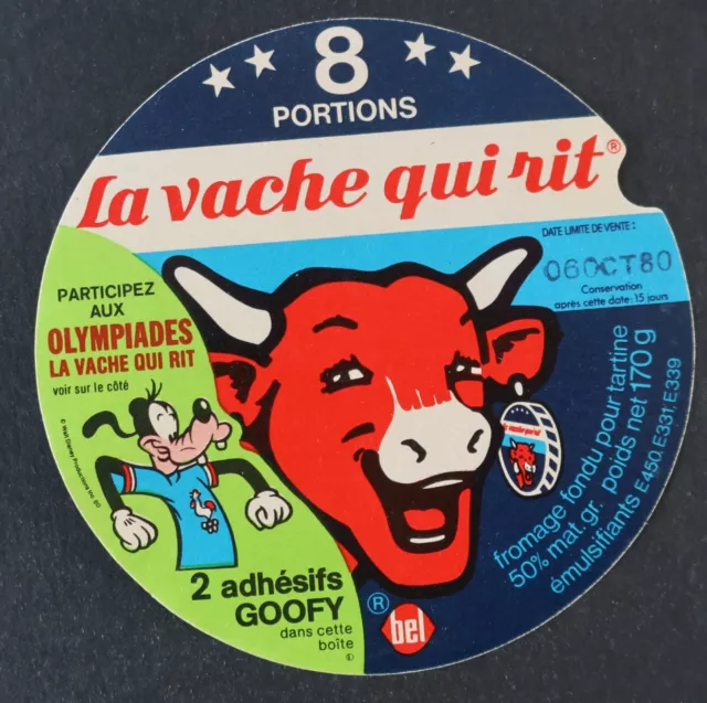 DYSNEY GOOFY Rabier VQR 25 8 Serving 170g COW QUI RIT Cheese Label