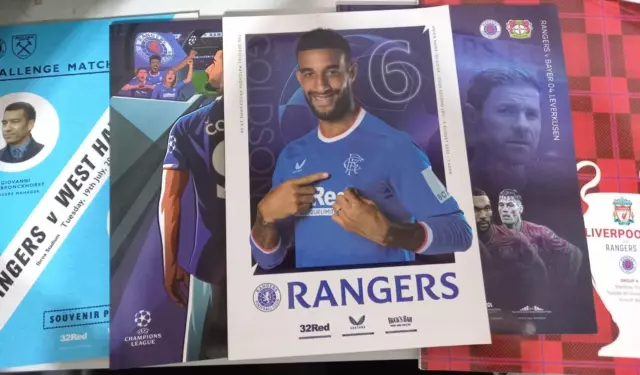 Rangers programmes 2022-23 season *choose from list*