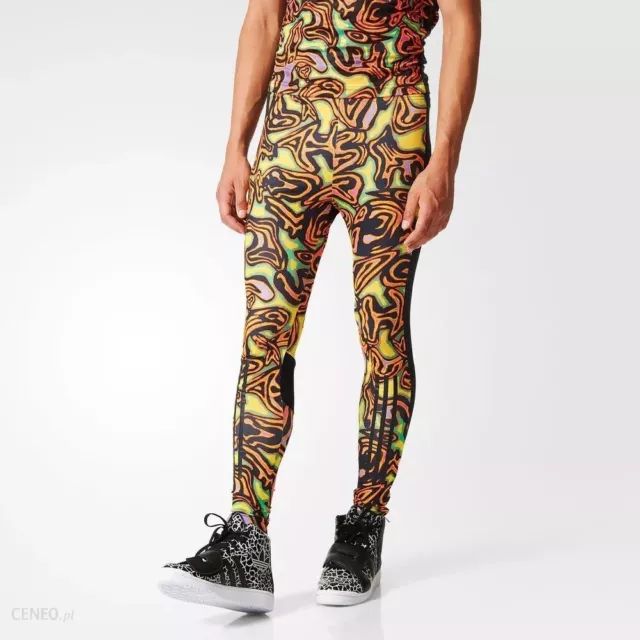 Collant pantaloni vintage di design Adidas Originals Jeremy Scott PSY LEGGINS AC1819 XL