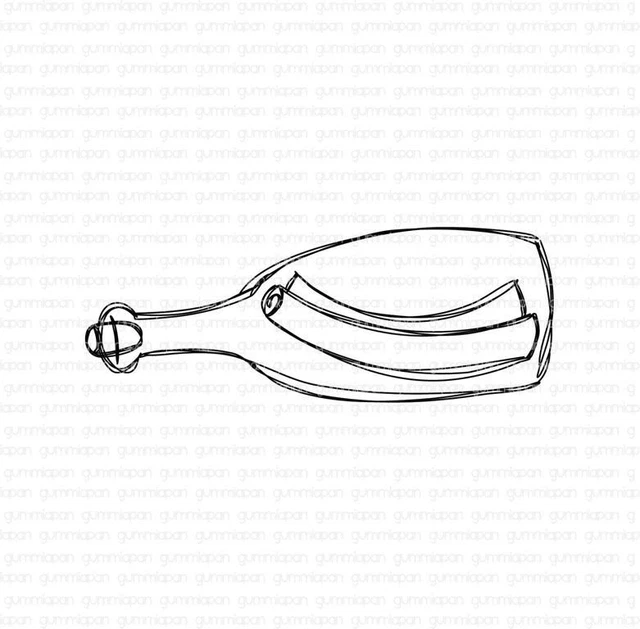 Gummiapan Gummistempel 20070309 - Flaschenpost Nachricht Meer Wasser Flasche