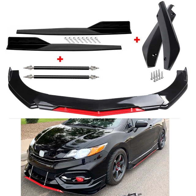 FRONT REAR BUMPER Lip Spoiler Splitter Body Kit Side Skirt For Honda