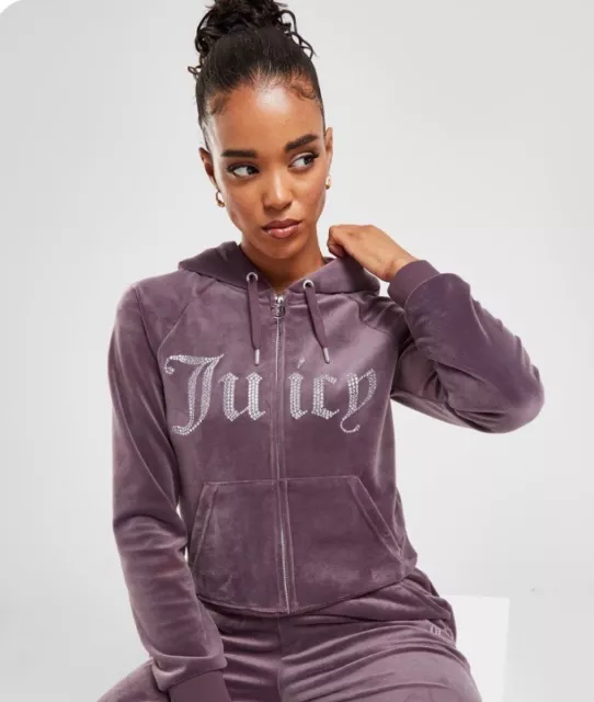 Juicy couture purple velour sales tracksuit