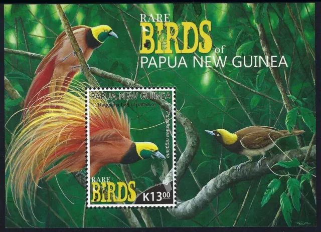 2017 Papua New Guinea - K13 Rare Birds of Papua New Guinea Miniature Sheet - MNH
