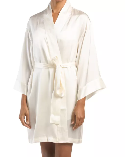 JOSIE NATORI Silk Lolita Robe (size  L)