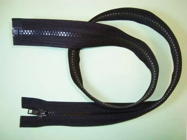 Black 32 Inch Chunky Open Ended Zip - Extra Long Zip