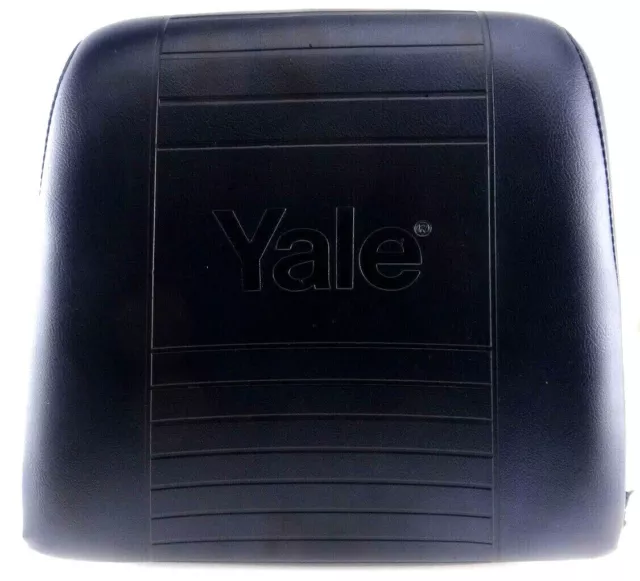 Yale 512960806 Forklift Black Vinyl Seatback, Seat Cushion Yale Logo *OPEN BOX*