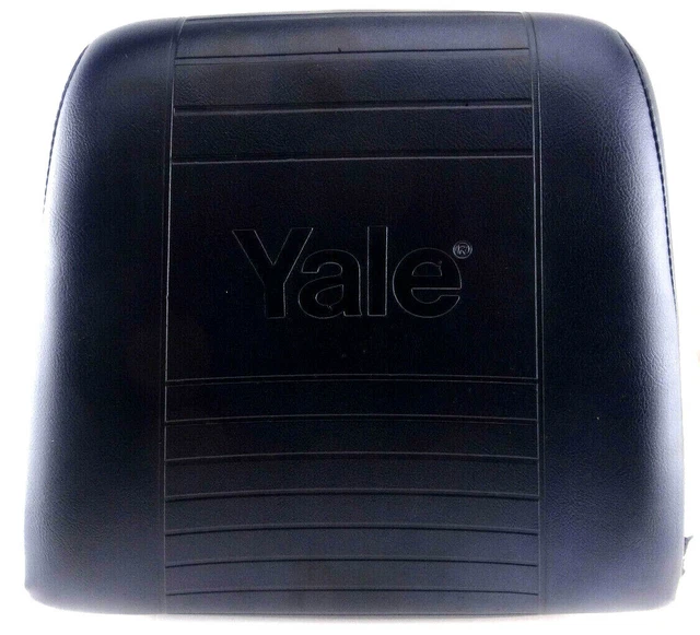 Yale 512960806 Forklift Black Vinyl Seatback, Seat Cushion Yale Logo *NO BOX*