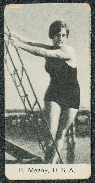 1932 Helen Meany Usa Swimming Gold Medal Swedish Gota Olympic Card #73 1932 Helen Meany Usa Swimming Gold Medal Swedish Gota Olympic Card #73