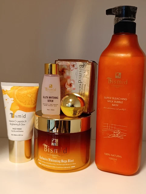 Gamme De Soins BISMID - Coréenne, Ultra Blanchissante, Anti-taches - Gel, Crème, Lait, Sérum - 1000ml, 500ml...