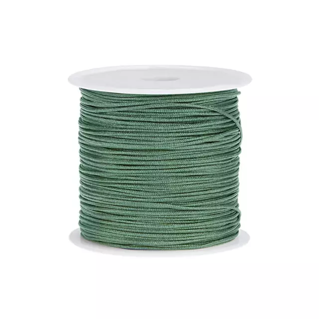 Nylon Cordino Raso Corda con Plastica Rocchetto 147ft,Luna Verde