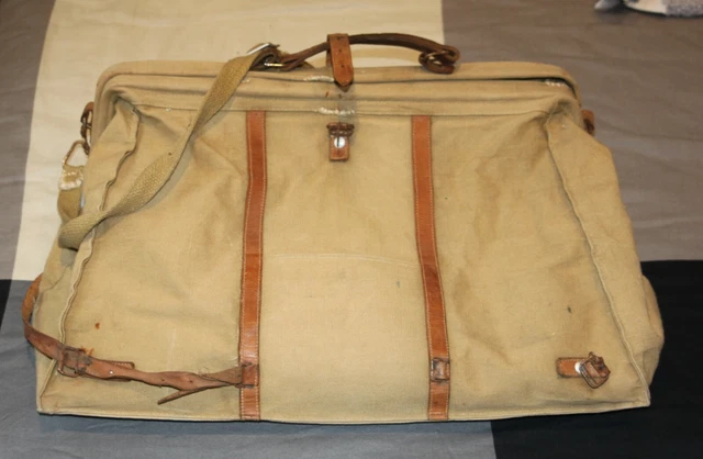 Véritable sac Alice moyen vintage de l'armée américaine du Vietnam, vert OD. - France