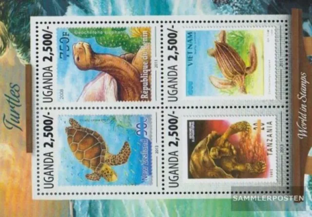 Uganda 3135-3138 Kleinbogen (kompl.Ausg.) postfrisch 2013 Briefmarken mit Naturm