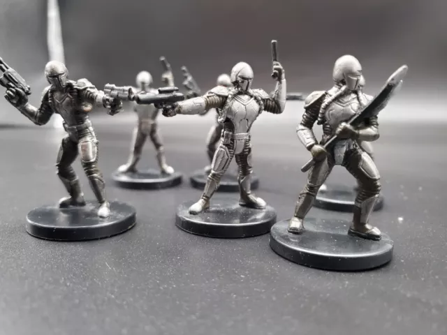 Star Wars Miniatures 57/60 Mandalorian Commander | 58/60 Soldier | 60/60 Warrior