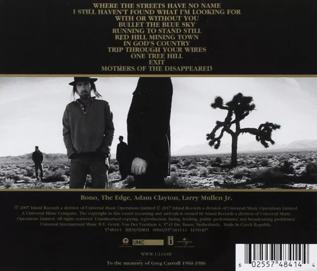Cd U2 - THE JOSHUA TREE nuovo sigillato 2