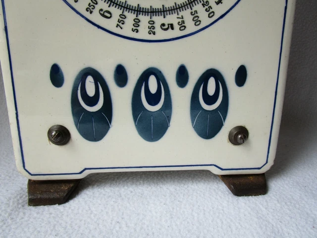 alte Alexanderwerk Küchenwaage Keramik Waage mit Schale 10kg antik Jugendstil 3