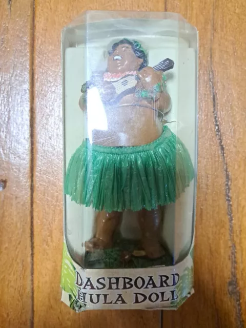 KC Hawaii "Bradda Ed" w/Ukulele 6.5" Hula Dashboard Doll - NEW In Box FREE POST