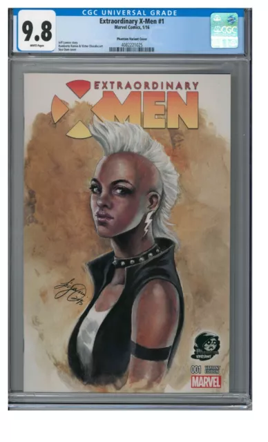 Extraordinary X-Men #1 (2016) Siya Oum Phantom Variant CGC 9.8 White Pages AD368