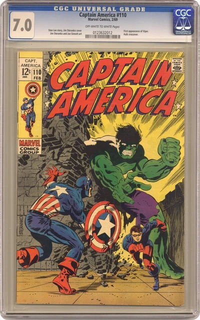 Captain America #110 CGC 7.0 1969 0123632012