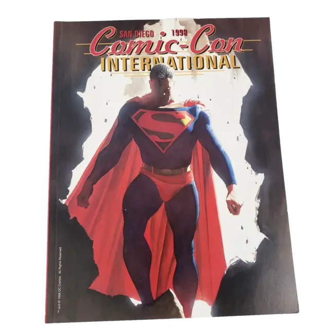 1998 San Diego Comic Con Program Alex Ross 60th Anniversary of Superman Cover