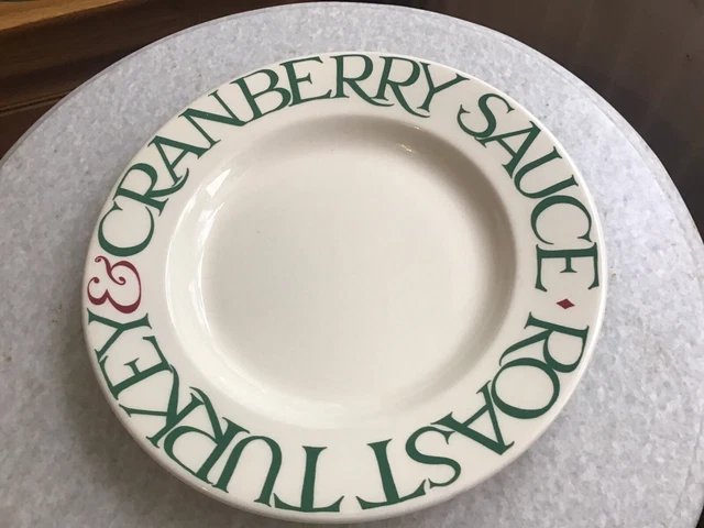 Emma Bridgewater Turkey And Cranberry Dinner Plate