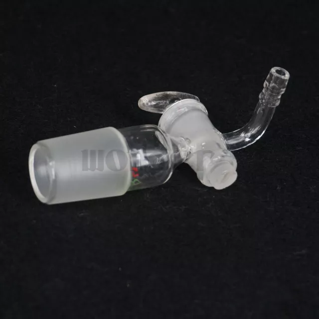 29/32 Joint Lab Glass 90 Degree Bend Adapter With Glass Stopcock Glassware