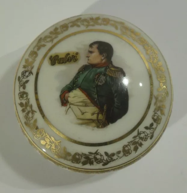alte NAPOLEON Bonaparte DECKELDOSE Limoges Porzellan Schatulle Frankreich