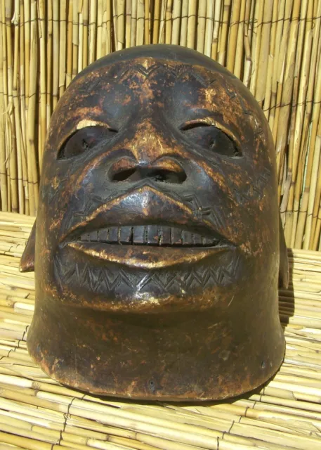 African Makonde Lipico Helmet Mask from Mozambique